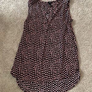 H&M Pink and Black Sleeveless Tunic Top
